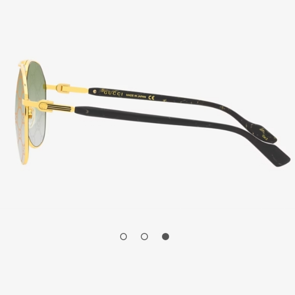 GUCCI AVIATOR GG1220 SUNGLASSES GUCCI LOGO - Picture 7 of 12